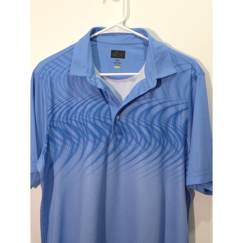 Greg Norman Play Dry Blue Golf Polo Shirt M/M Lesotho-Made Comfortable & Stylish